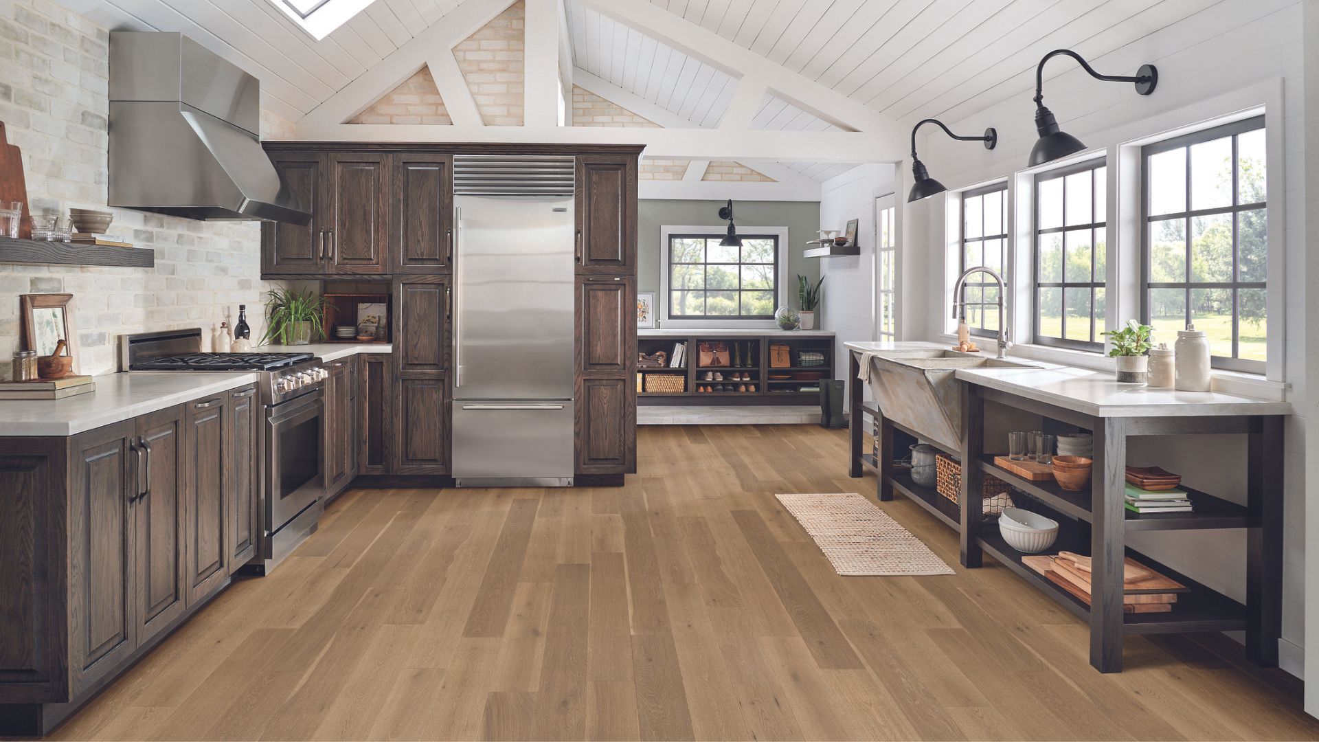 Rustic kitchen.